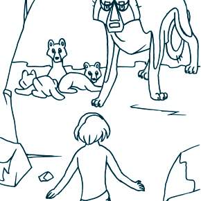 Раскраска Маугли