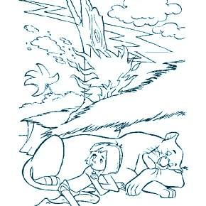 Раскраска Маугли