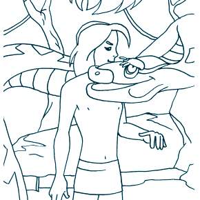 Раскраска Маугли