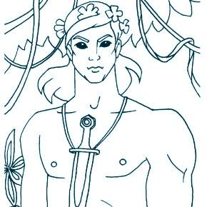 Раскраска Маугли