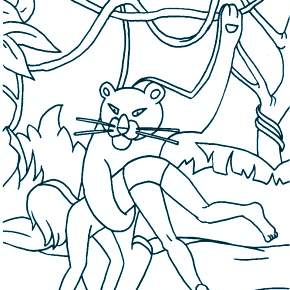Раскраска Маугли