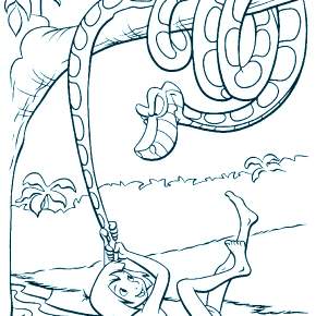 Раскраска Маугли