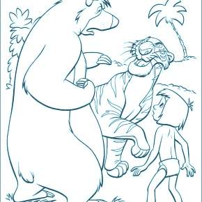 Раскраска Маугли