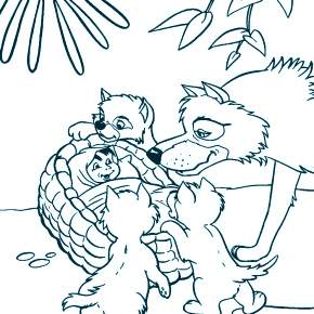 Раскраска Маугли