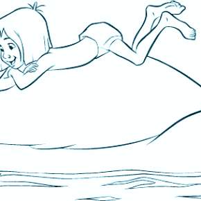 Раскраска Маугли