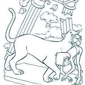 Раскраска Маугли