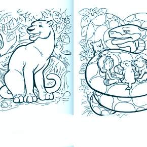 Раскраска Маугли