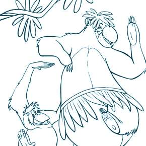 Раскраска Маугли