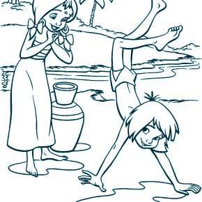 Раскраска Маугли