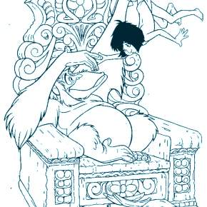 Раскраска Маугли