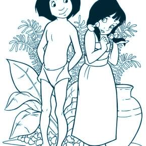 Раскраска Маугли