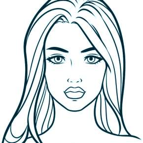 Раскраска Макияж Раскраска Макияж