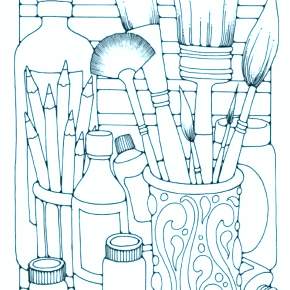 Раскраска Макияж Раскраска Макияж