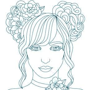 Раскраска Макияж Раскраска Макияж