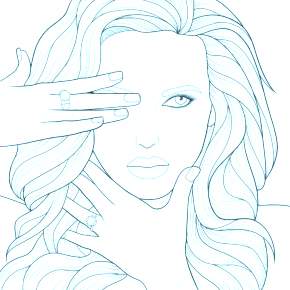 Раскраска Макияж Раскраска Макияж