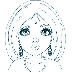 Раскраска Макияж Раскраска Макияж