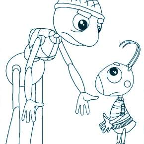 Раскраска Лунтик и его друзья Раскраска Лунтик и его друзья