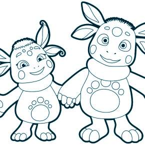 Раскраска Лунтик и его друзья Раскраска Лунтик и его друзья