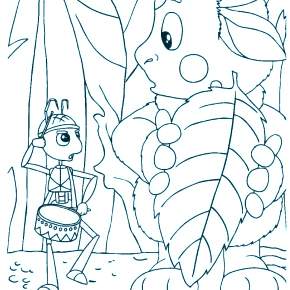 Раскраска Лунтик и его друзья Раскраска Лунтик и его друзья