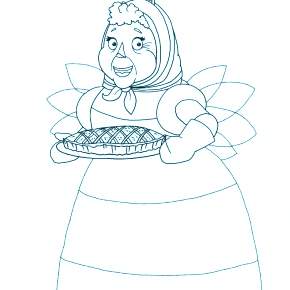 Раскраска Лунтик и его друзья Раскраска Лунтик и его друзья