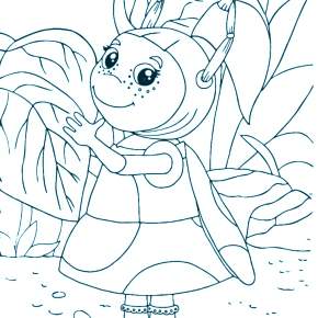 Раскраска Лунтик и его друзья Раскраска Лунтик и его друзья