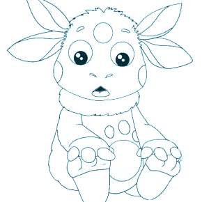 Раскраска Лунтик и его друзья Раскраска Лунтик и его друзья