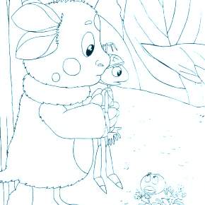 Раскраска Лунтик и его друзья Раскраска Лунтик и его друзья