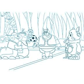 Раскраска Лунтик и его друзья Раскраска Лунтик и его друзья