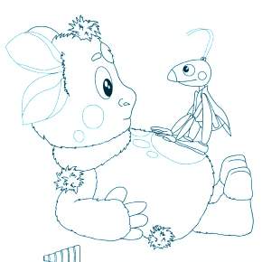 Раскраска Лунтик и его друзья Раскраска Лунтик и его друзья