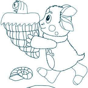 Раскраска Лунтик и его друзья Раскраска Лунтик и его друзья