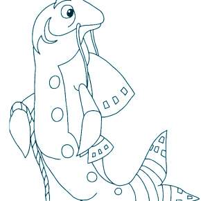 Раскраска Лунтик и его друзья Раскраска Лунтик и его друзья