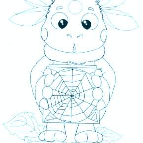 Раскраска Лунтик и его друзья Раскраска Лунтик и его друзья