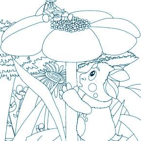 Раскраска Лунтик и его друзья Раскраска Лунтик и его друзья