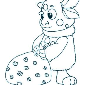 Раскраска Лунтик и его друзья Раскраска Лунтик и его друзья