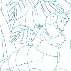 Раскраска Лунтик и его друзья Раскраска Лунтик и его друзья