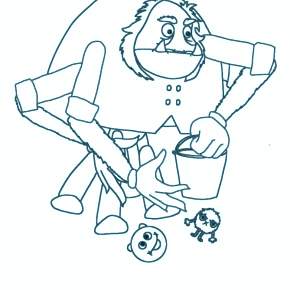 Раскраска Лунтик и его друзья Раскраска Лунтик и его друзья