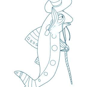 Раскраска Лунтик и его друзья Раскраска Лунтик и его друзья