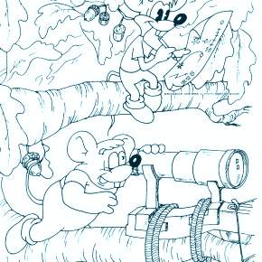 Раскраска кота Леопольда