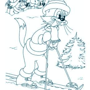 Раскраска кота Леопольда