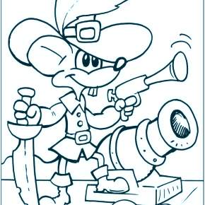 Раскраска кота Леопольда