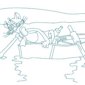 Раскраска кота Леопольда