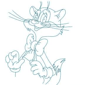 Раскраска кота Леопольда