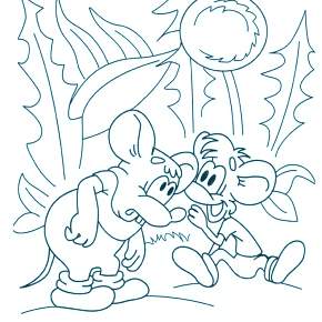 Раскраска кота Леопольда