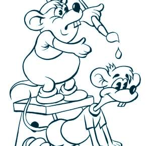 Раскраска кота Леопольда