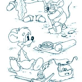 Раскраска кота Леопольда