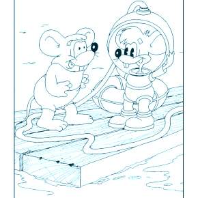 Раскраска кота Леопольда