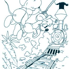 Раскраска кота Леопольда