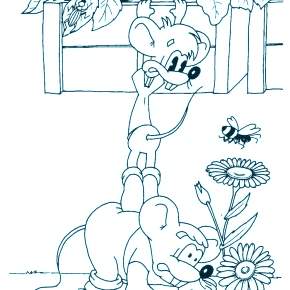 Раскраска кота Леопольда