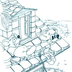 Раскраска кота Леопольда