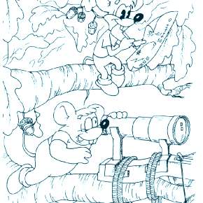 Раскраска кота Леопольда